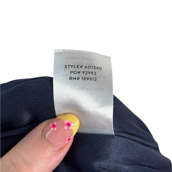 Lulus You're My Type Midnight Blue Satin Jacquard Midi Slip Dress XL - Picture 15 of 15